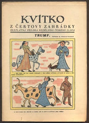 Vořechová-Vejvodová - KVÍTKO Z ČERTOVY ZAHRÁDKY. - č.42, 1931. Nedělní příloha Českého slova. Obálka MARIE VOŘECHOVÁ-VEJVODOVÁ. /kvítko/karikatury/humor/