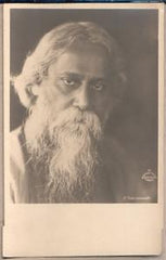 DRTIKOL; FRANTIŠEK: RABINDRANATH TAGORE. (Thákur). - (1921). Značeno v desce: 'Drtikol - Prague; Poděbrady' Bromografie č. 45. 135x85