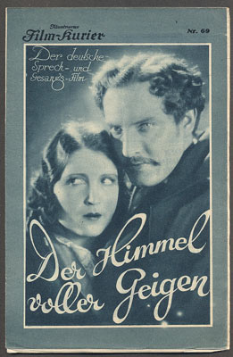 DER HIMMEL VOLLER GEIGEN / KRÁL VALČÍKU. - 1930. Illustrierter Film-Kurier. Nr. 69.