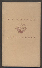 RAÝMAN, B. L.: OBĚT SLUNCI. - 1920.