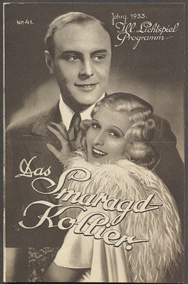 DAS SMARAGD - KOLLIER / SMARAGDOVÝ NÁHRDELNÍK. - Ill. Lichtspiel-Programm. Nr. 41. 1933.