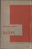 SEIFERT; JAROSLAV: BÁSNĚ. - 1929. Obálka KAREL TEIGE; portrét autora od RUDOLFA KREMLIČKY.