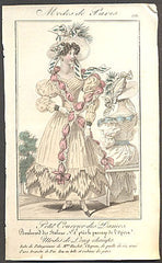 Modes de Paris, ručně kolorovaná rytina, no. 551 - 1.pol. 19. st.