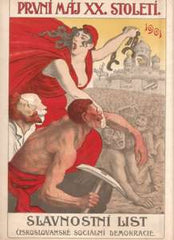 1. máj. 1901. - Slavnostní list Českoslovanské sociální demokracie. PRODÁNO/SOLD