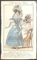 Modes de Paris, ručně kolorovaná rytina, no. 552 - 1.pol. 19. st.
