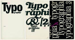 HLAVSA; ODŘICH: TYPOGRAPHIA. 1; 2; 3. - 1976-1986. Komplet 3 díly.