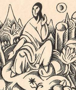 1913. Dřevoryt; 150x200. Volná příloha časopisu Veraikon. PRODÁNO/SOLD
