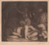 ŠVABINSKÝ; MAX (1873-1962). BAKCHANÁLE. - 1911. Mezzotinta 147x167; signováno.