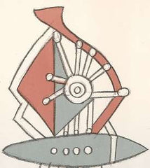 GROSS;; FRANTIŠEK: STROJKY. - 1980. 8 orig. litografií; sign.; 250x170. PRODÁNO/SOLD