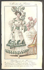 Modes de Paris, ručně kolorovaná rytina, no. 554 - 1.pol. 19. st.