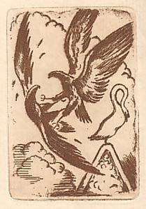 1919. Bradáč. Lept ve front. JAN KONŮPEK; ruční papír.
