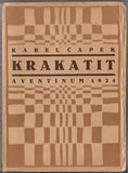 1924. 1. vyd.; obálka a dvoubarevný titulní list JOSEF ČAPEK. /jc/