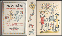 ČAPEK; JOSEF. POVÍDÁNÍ O PEJSKOVI A KOČIČCE. - 1929. 1.vydání; 43 celostr. ilustrací JOSEF ČAPEK. /jc/ REZERVOVÁNO
