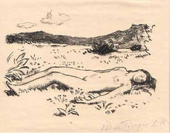 BOETTINGER; HUGO (1880 - 1934). - 115x150. Lito; sign. tužkou. Ruční papír se slepotiskovým razítkem Arthura Nováka.