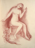 Mašek - VALÉRY; PAUL: MLADÁ PARKA. - 1937. 4 celostr. litografie (z nich 3 sign.) VÁCLAV MAŠEK.