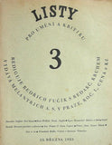 LISTY PRO UMĚNÍ A KRITIKU. - 15.2.1933-18.1.1934. 20 sešitů.