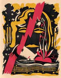 KUDĚLKA; JOSEF: VZKÁZÁNÍ GRAFIKOVO. - 1935. Čtyři barevné linoryrty JOSEF KUDĚLKA.