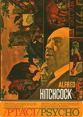 Hlavatý - PTÁCI/PSYCHO. - 1966. Režie: Alfred Hitchcock. Autor: VRATISLAV HLAVATÝ. 400x290