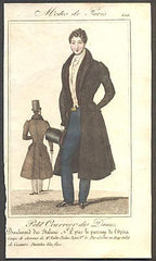 Modes de Paris, ručně kolorovaná rytina, no. 606 - 1.pol. 19. st.