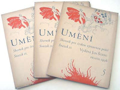 UMĚNÍ. Svazek IX. - 1935-36. Kompletní ročník v sešitech. Obálky MAX ŠVABINSKÝ. REZERVACE