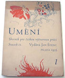 UMĚNÍ. Svazek IX. - 1935-36. Kompletní ročník v sešitech. Obálky MAX ŠVABINSKÝ. REZERVACE