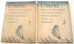 UMĚNÍ. Svazek VIII. - 1934-35. Kompletní ročník v sešitech. Obálky MAX ŠVABINSKÝ. REZERVACE