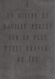 Toyen - FLAMAND; CHARLES: A UN OISEAU DE HOUILLE PERCHÉ SUR LA PLUS HAUTE BRANCHE DU FEU. - 1957. 5 celostr.  il. TOYEN. PRODÁNO / SOLD