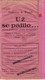 VOSKOVEC & WERICH: UŽ SE PÁLILO. - 1930. Skeč z revue 'Fata Morgana'. /w/