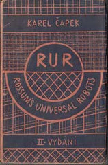 ČAPEK; KAREL: R.U.R. Rossum´s Universal Robots. - 1921. 2. vyd. Obálka JOSEF ČAPEK. /jc/