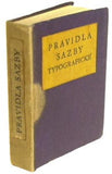 DYRYNK; KAREL: PRAVIDLA SAZBY TYPOGRAFICKÉ. - 1929. 5 vyd.