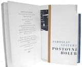 Obrtel - SEIFERT; JAROSLAV: POŠTOVNÍ HOLUB. - 1929. Exempl. č. 8/300 na domácím Simili japanu. Celokožená vazba. PRODÁNO