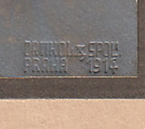 DRTIKOL; FRANTIŠEK.  (1883 - 1961). - J. S. MACHAR. - 1914. Bromine-silver photography; 160x120; blind stamp 'Drtikol & spol. Praha 1914' /osobnosti/
