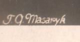 DRTIKOL; FRANTIŠEK.  (1883 - 1961). - T. G. MASARYK. - Portrét T. G. Masaryka. Bromografie 136x86. /osobnosti/