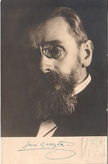 DRTIKOL; FRANTIŠEK.  (1883 - 1961). - JAN ROKYTA.. - 1924. Portét Jana Rokyty s jeho podpisem. Bromografie 136x86; slepotisk. razítko.