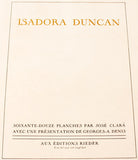 CLARÁ; JOSÉ. ISADORA DUNCAN. - 1928. 347 of 500 copies; with 70 (of 72) plates. PRODÁNO / SOLD