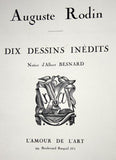 RODIN AUGUSTE. DIX DESSINS INÉDITS DE RODIN. - 1921. PRODÁNO / SOLD