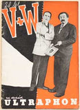V + W 20 LET NA DESKÁCH ULTRAPHON. - (1948) Soupis 120 nahrávek u firmy Ulraphon. Voskovec a Werich. /w/