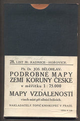 RADNICE - HOŘOVICE. / BĚLOHLAV, JOS.: PODROBNÉ MAPY ZEMÍ KORUNY ČESKÉ - 1912.