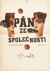 Fremund - PÁN ZE SPOLEČNOSTI. - 1965. Autor plakátu: R. FREMUND.400x290. Režie: Philippe de Broca. /60/