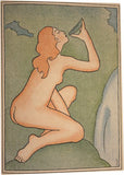 TOMAN; KAREL: MĚSÍCE. - 1923. Ilustrace ZDENĚK KRATOCHVÍL; celoperg. vazba; dedikace autora André Castagnou -ovi.