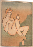 TOMAN; KAREL: MĚSÍCE. - 1923. Ilustrace ZDENĚK KRATOCHVÍL; celoperg. vazba; dedikace autora André Castagnou -ovi.