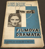 Teige - DELLUC; LOUIS: FILMOVÁ DRAMATA. - 1925. Original wrappers. Cover deisgn by K. TEIGE. REZERVACE