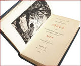 CHATEAUBRIAND; FRANÇOIS-RENÉ DE: ATALA ANEB O VÁŠNIVÉ LÁSCE DVOU DIVOCHŮ V PUSTINĚ. RENÉ. - 1927. Hyperion sv. 32; lept ve front. CYRIL BOUDA; celokožená vazba.