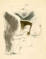 Sima - JOUVE; PIERRE; JEAN: LA SYMPHONIE A DIEU. - 1930. Barevný lept (sign. v desce) JOSEF ŠÍMA.