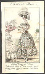 Modes de Paris, ručně kolorovaná rytina, no. 577 - 1.pol. 19. st.