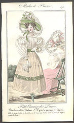 Modes de Paris, ručně kolorovaná rytina, no. 576 - 1.pol. 19. st.