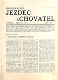 JEZDEC A CHOVATEL - JEZDECKÁ REVUE. - Roč. II., č. 36, 1934.