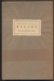 DURYCH, JAROSLAV: BALADY. - 1925.