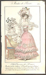 Modes de Paris, ručně kolorovaná rytina, no. 560 - 1.pol. 19. st.