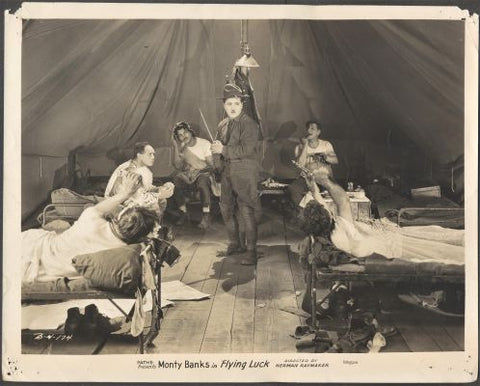 MONTY BANKS - FLYING LUCK (Létající štěstí). - 1927. American silent comedy film. /3/